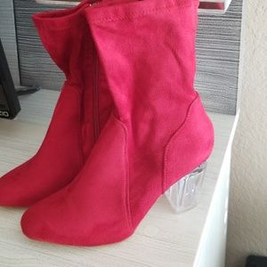Suade Ankle Boots 3inch size 10